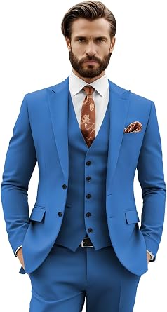 Men Slim Fit Suits 3 Piece Suit for Men
