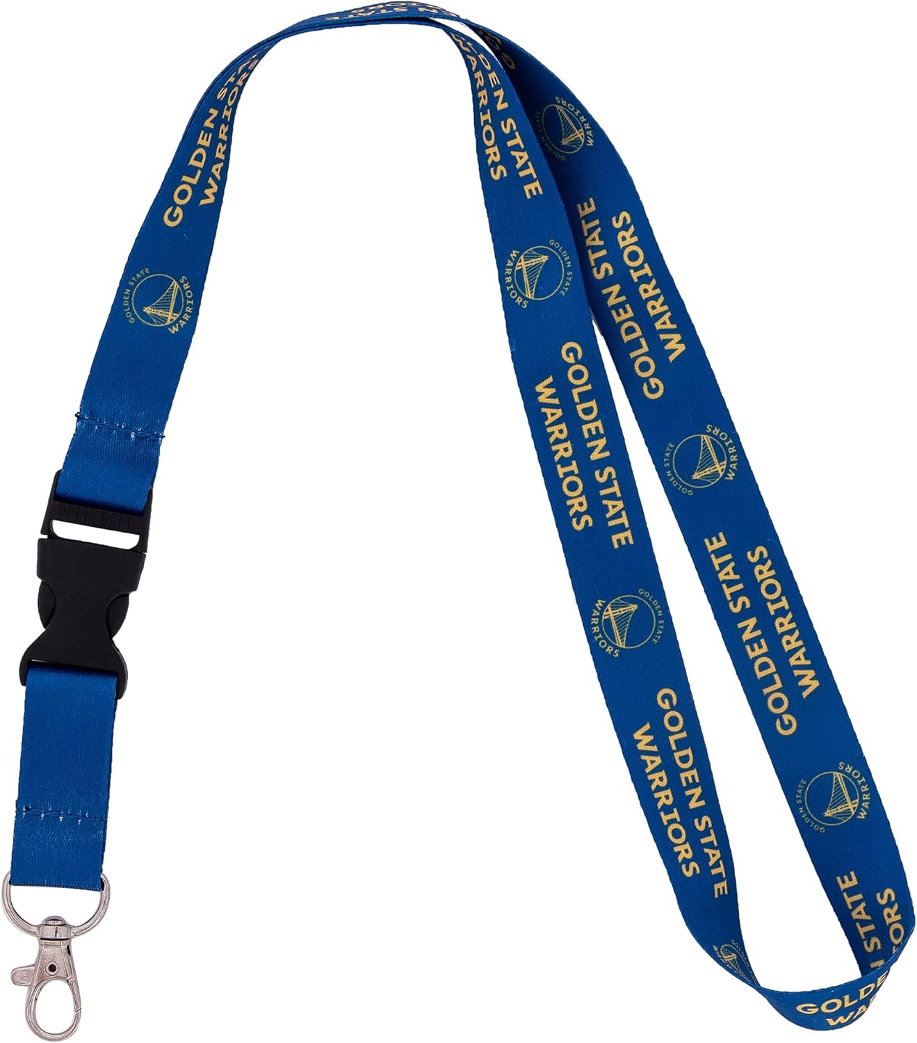 Desert Cactus Golden State Warriors Lanyard Keychain Detachable NBA Breakaway Snap Buckle National Basketball Association Car Keys ID Badge Holder (Lanyard 1)