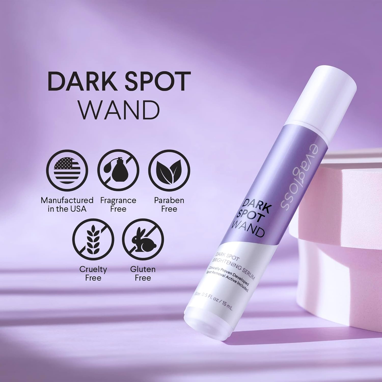 Dark Spot Remover for Face Wand: Age Spot Sun Spot Post-Acne Brown Spot Correcting Serum - Melasma Freckle Pigmentation Blemish Removal, with Niacinamide Tranexamic Acid 15mL - Image 5