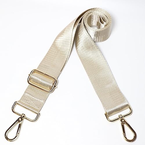 Miniatura 135 de Kolti Correa de repuesto para bolso, bolso cruzado a rayas anchas ajustables Hebilla de oro-04