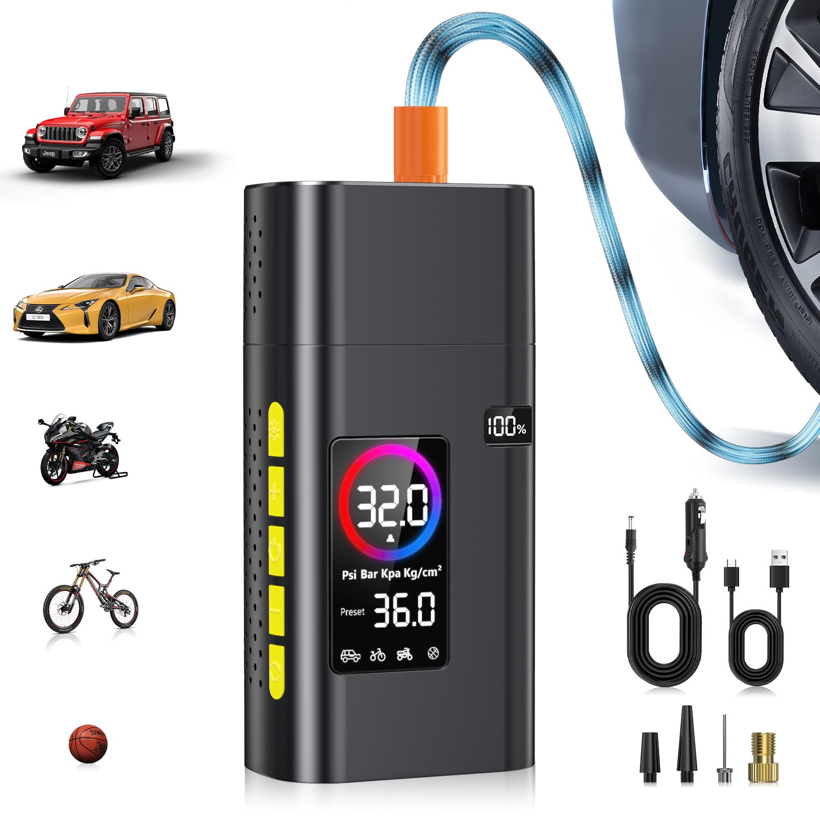 AIPOWAY 180PSI Cordless Tire Inflator