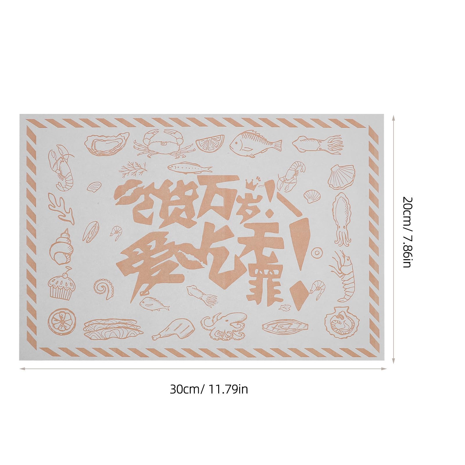 Abaodam 500 Feuilles de Papier Sulfurisé Alimentaire Anti-huile pour Cuisson Four et Service Traiteur, Surface Lisse et Nettoyage Facile, pour Tacos et Paniers