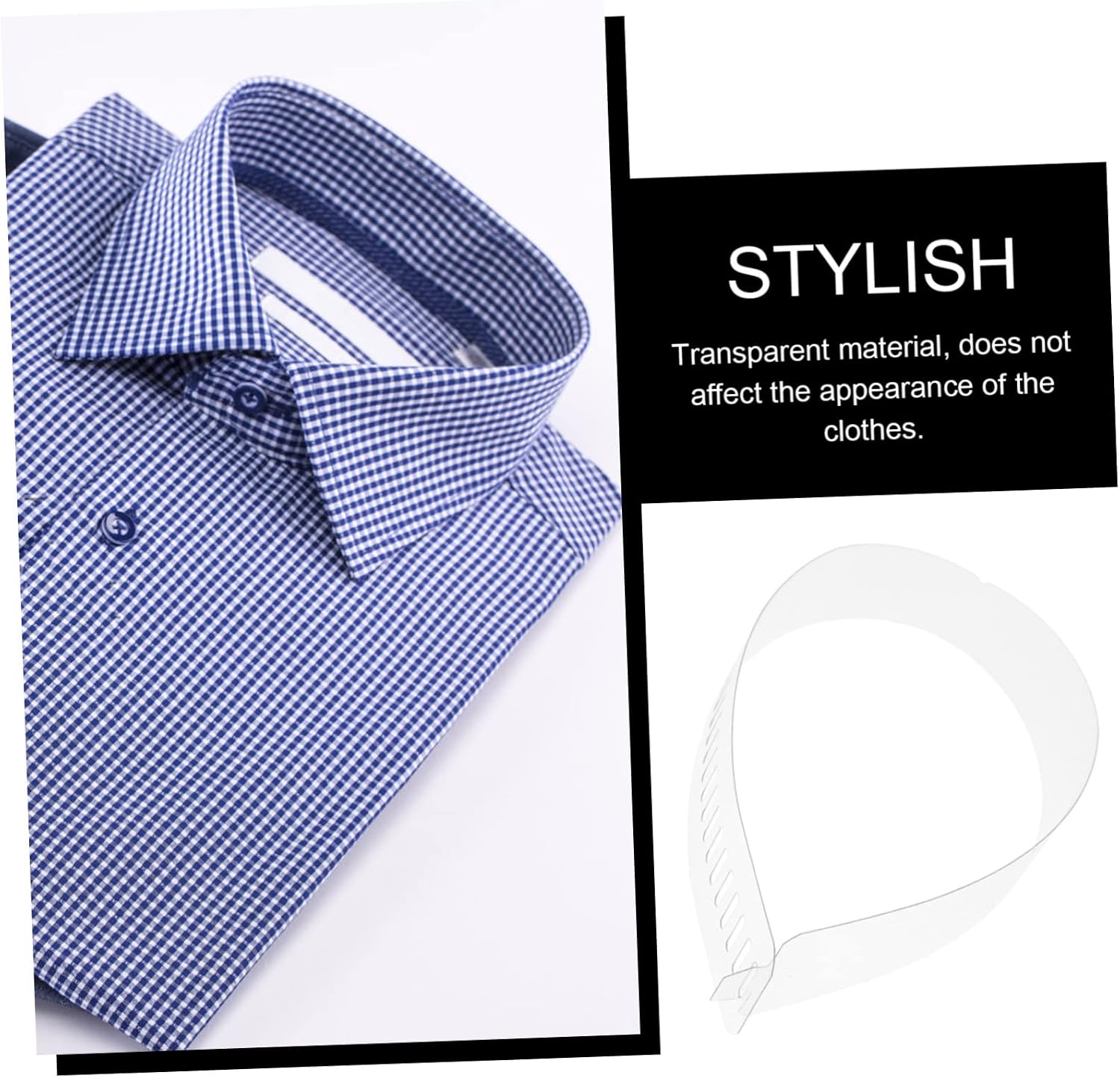 100Pcs Transparent Plastic Collar Fixing Strips Durable Collar Stays for Men and Women for Dress Shirts Quality Collar Support Supplies