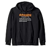 Debugging Cybersecurity Computer Science Coding Debugging Zip Hoodie