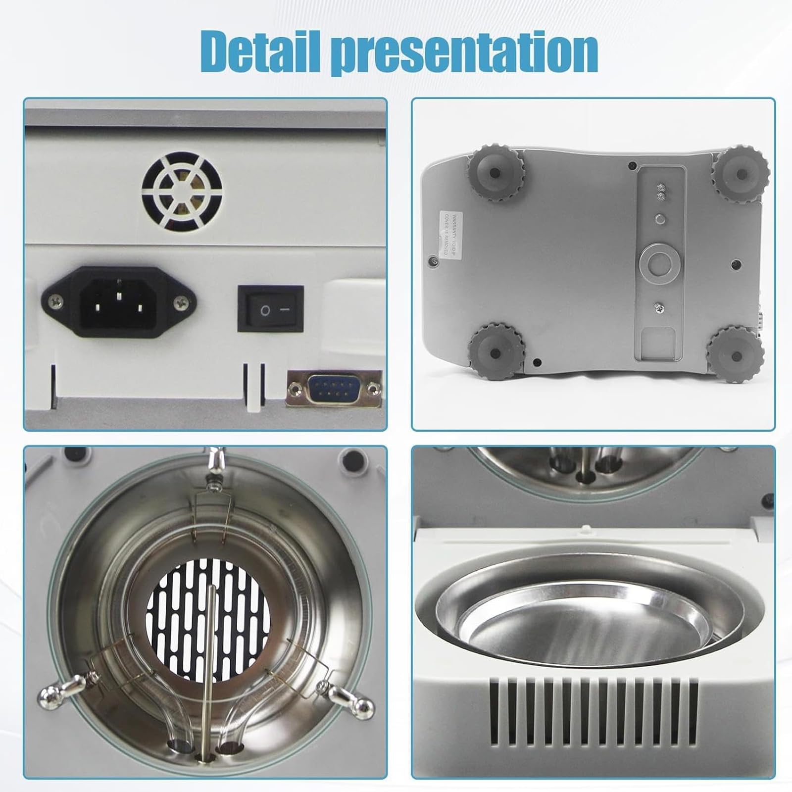Analizzatore di umidità, tester digitale per cereali e alimenti, capacità 120 g, 3 modalità di asciugatura, riscaldamento rapido 40-160 °C, per laboratorio, agricoltura, medicina, polvere, prodotti