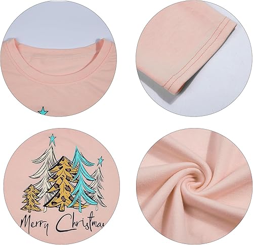 Miniatura 5 de SUPEYA Camisa de vestir de copa de vino tinto para mujer, estampado de leopardo, árbol de Navidad, lindas camisas gráficas de Navidad con bolsillos