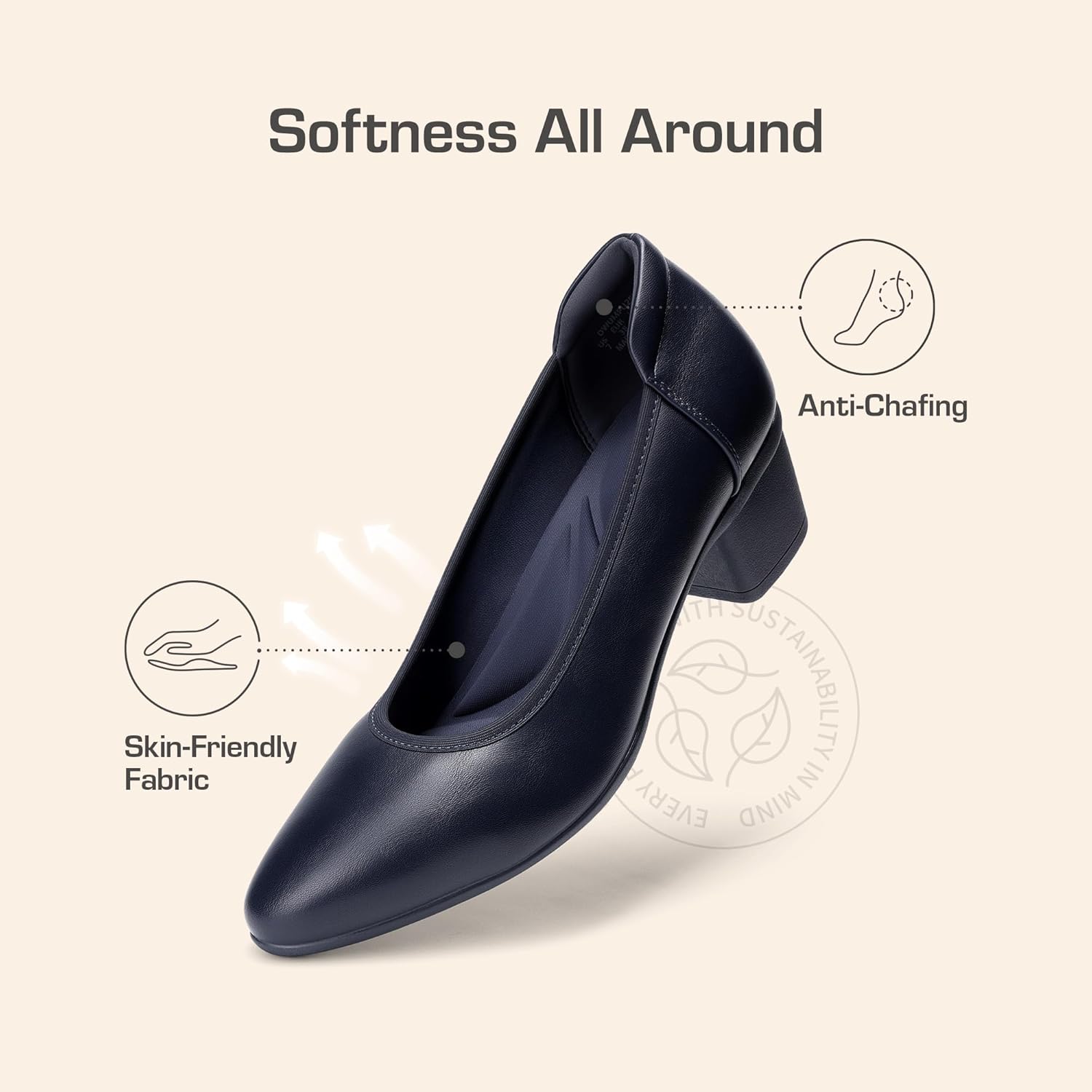 DREAM PAIRS Women's Low Chunky Block Heel Dress Shoes Closed Round Toe Comfortable Heels Work Wedding Office Pumps Shoes - Image 7