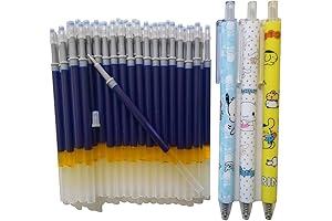 Writing smoothly without skipping or smudging 0.5mm blue ink Gel Pen Refill (43 Pack)