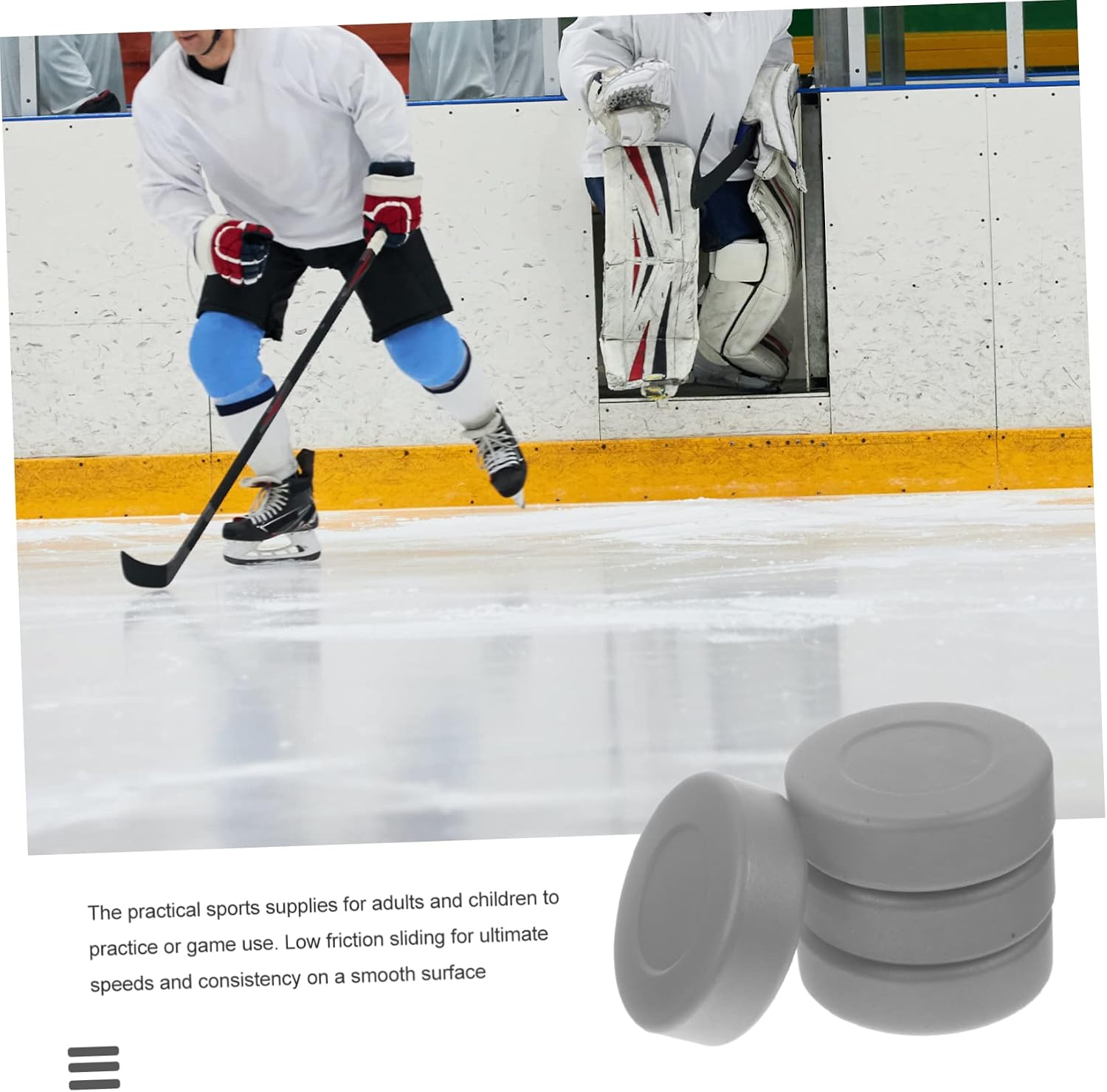 4pcs Dumb Puck Practice Hockey Puck Hockey Balls Ice Hockey Ball Sports Hockey Accessories Training Puck