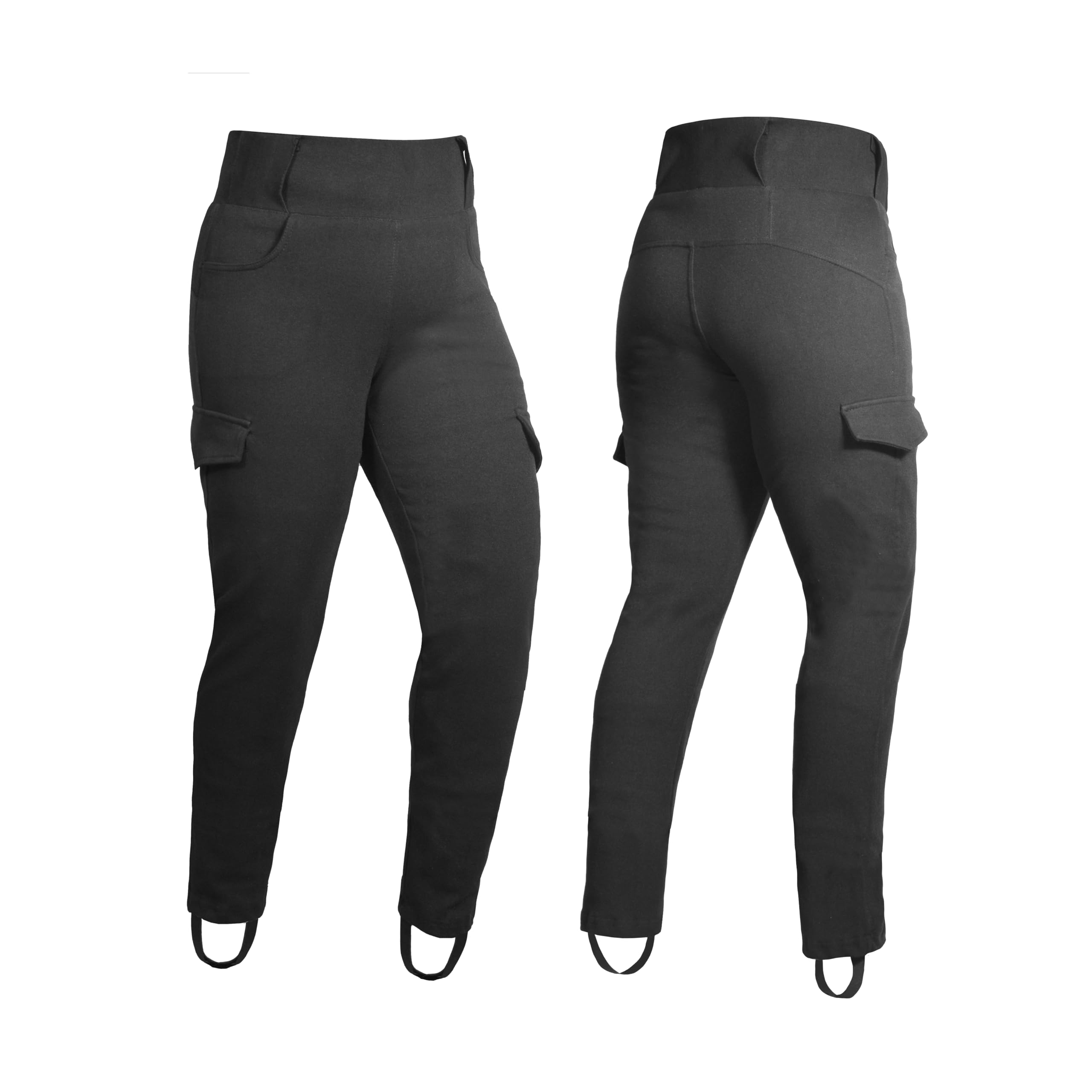 GREAT BIKERS GEAR – Leggings da moto da donna, super-pantaloni, protezione donna con armatura CE rimovibile