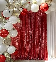 Vista 37 de Cortinas de fondo de lentejuelas negras con purpurina de 2 x 8 pies, 4 paneles para decoración de bodas, fiestas de cumpleaños, despedidas de Negro