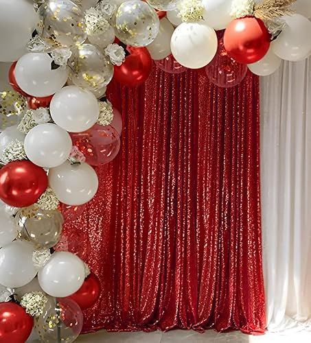 Miniatura 37 de Cortinas de fondo de lentejuelas negras con purpurina de 2 x 8 pies, 4 paneles para decoración de bodas, fiestas de cumpleaños, despedidas de Negro