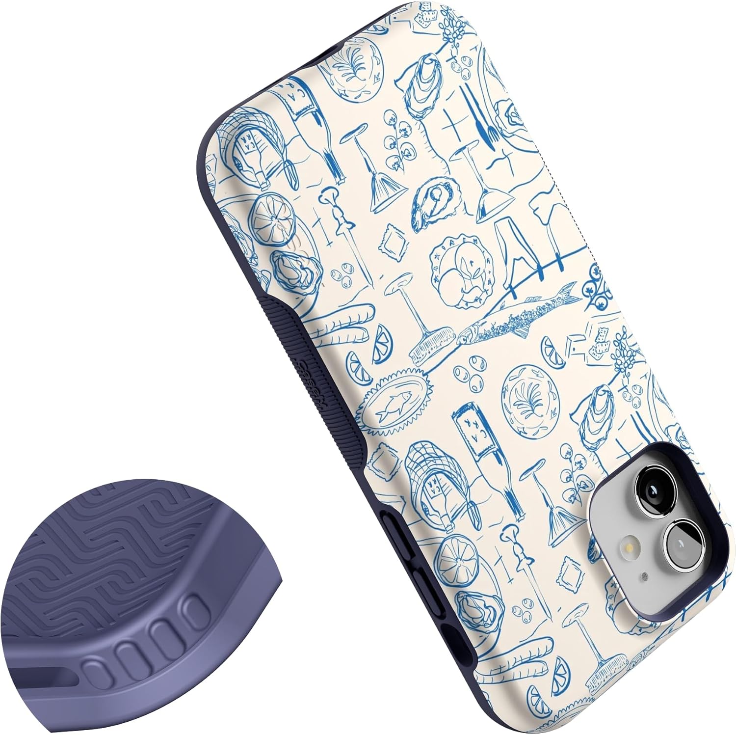 Casely iPhone 12/12 Pro Case | Amalfi Aperitivo | Dolce Vita | Bold Protective Design | Compatible with MagSafe