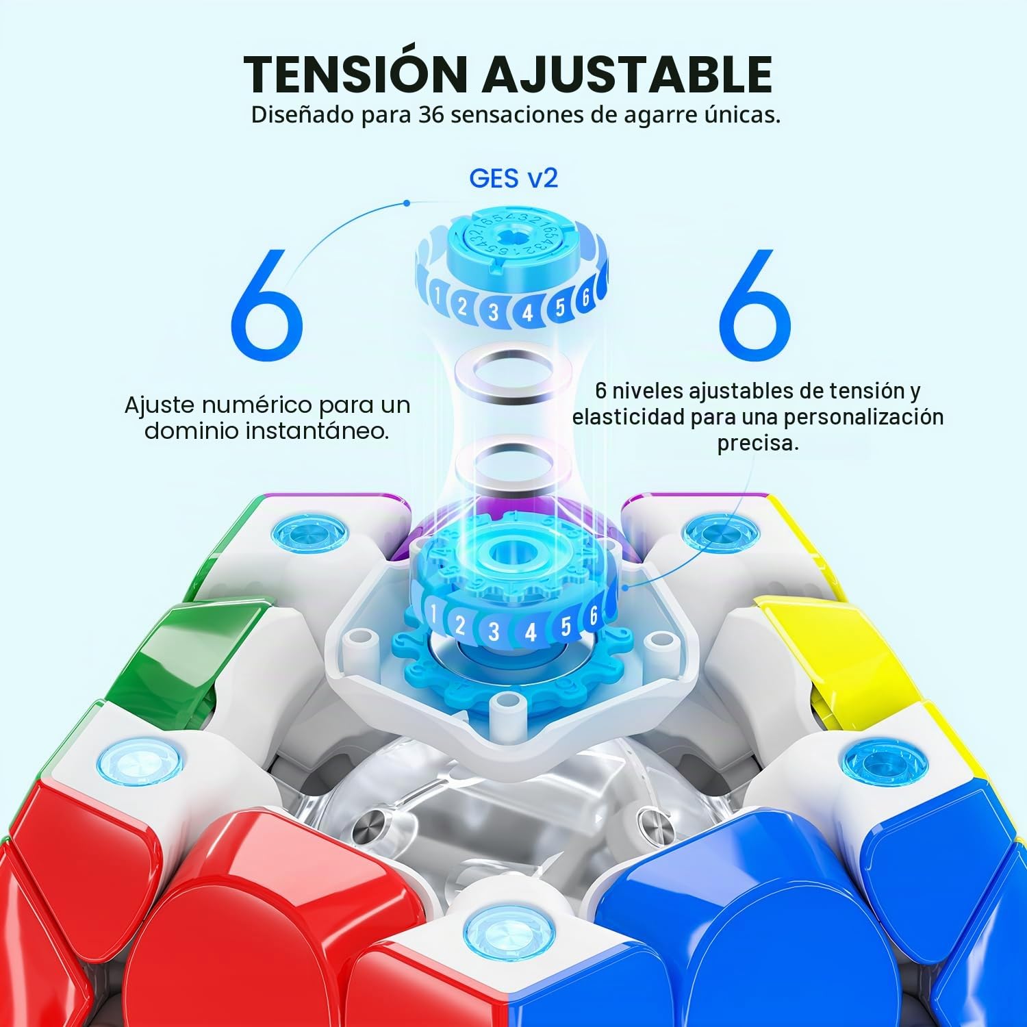 GAN Cubo Mágico Megaminx Magnético - 184 Imanes, Levitación Maglev 4.0, 6 Niveles De Elasticidad, Superficie UV, Para Niños Y Adultos