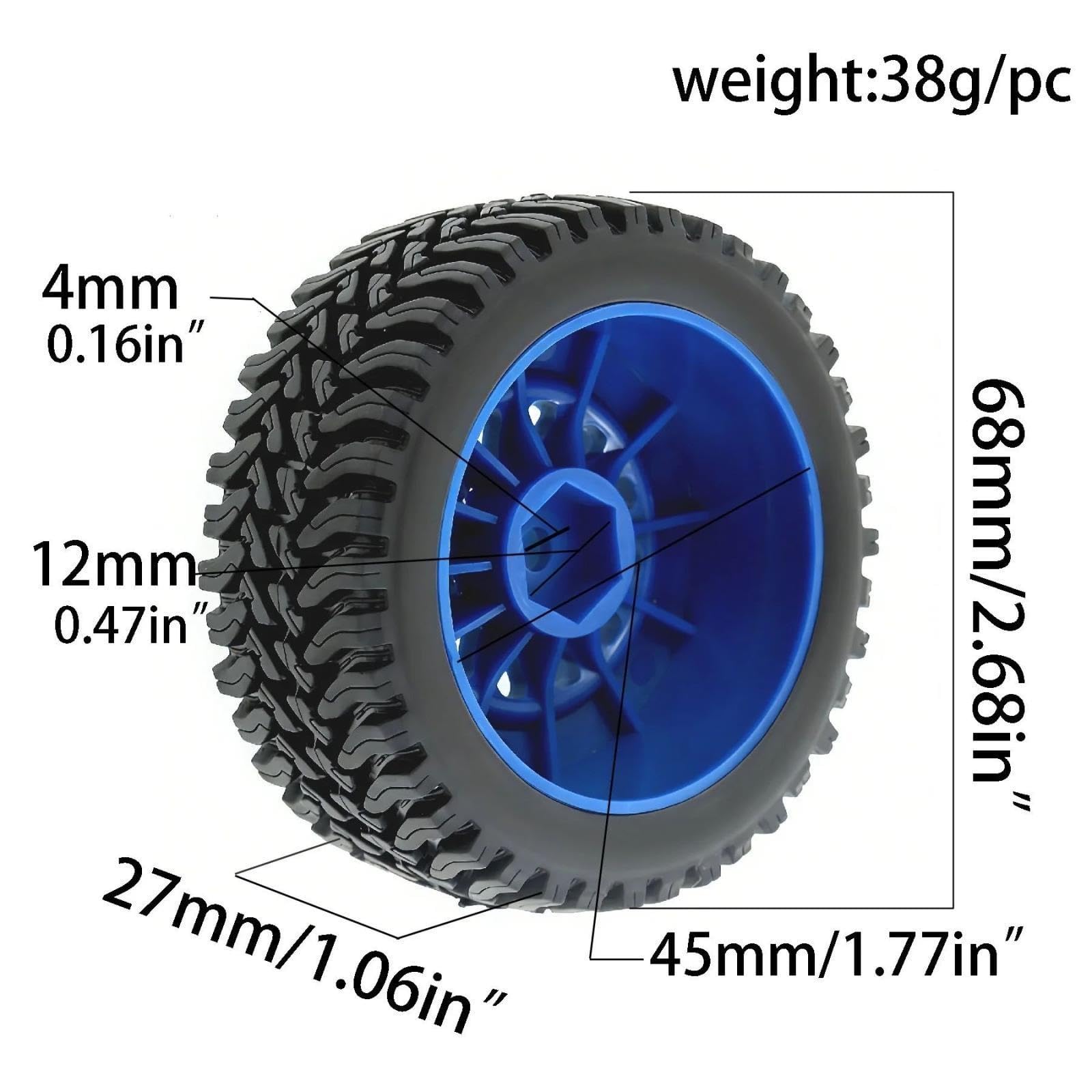 Neumático Rueda para MJX para Hyper GO 14211 1/14 RC Piezas Coche
