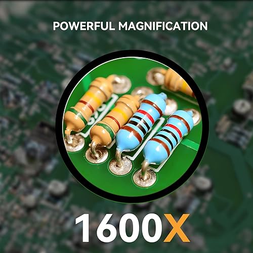 Miniatura 5 de Elikliv EDM701 Pro Microscopio parfocal digital, microscopio de soldadura para reparación electrónica con gran espacio de operación, lupa