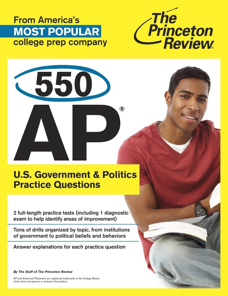Buy 550 AP U.S. Government & Politics Practice Questions (College Test Preparation) — BookShops.in