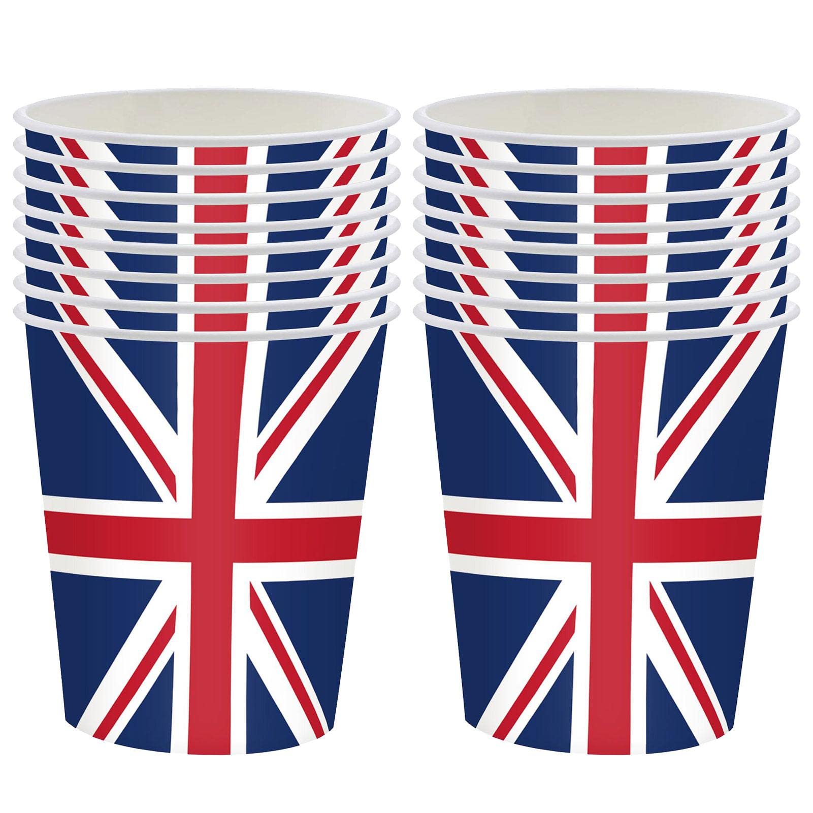 Ardorman Union Jack Napkin/Paper Plate Serviettes Tableware Queen's Plati-num Jubilee 2022 Party Supplies Britain GB UK Sporting Event Pub BBQ Royal Theme