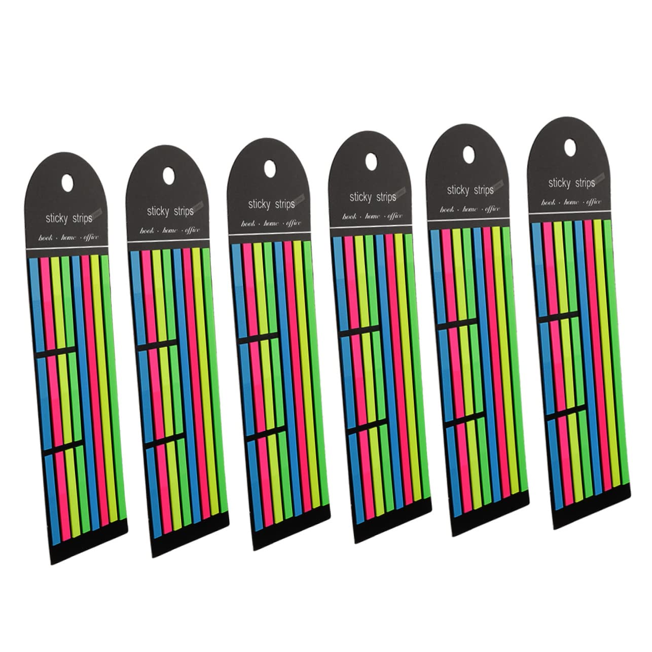 Gadpiparty 3 Series Notas Adhesivas Fluorescentes Resaltadores Cintas Resaltadoras Fichas De Libros Pestañas Adhesivas Resaltando Tiras Cinta Adhesiva La Mascota 6 Piezas X 3