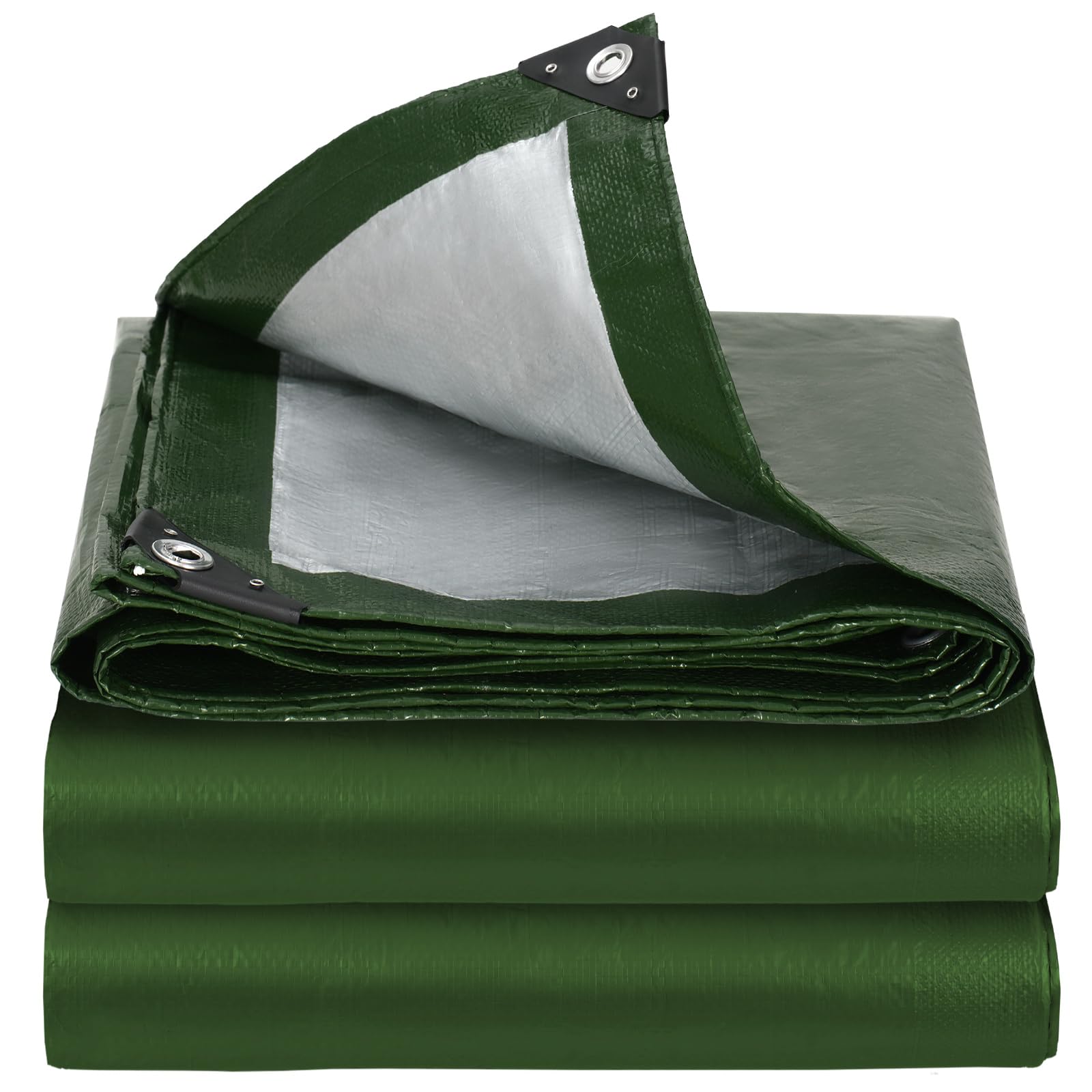 Velway Tarpaulin Waterproof Heavy Duty - 3m x 4m 250gsm Tarp Cover With Reinforc
