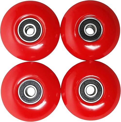 Miniatura 2 de FREEDARE Ruedas para monopatín de 2.047 in y rodamientos, espaciadores instalados 92A Street Wheels Skateboards Trucos (paquete de 4)