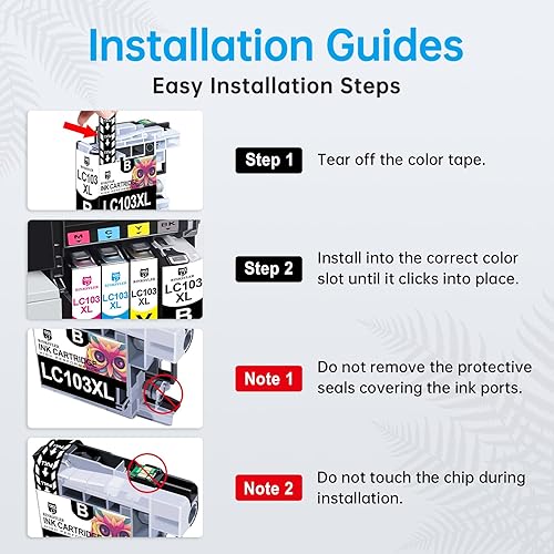 Miniatura 11 de Paquete de 18 cartuchos de tinta LC203, repuesto de alto rendimiento para impresora Brother LC203XL LC203BK LC201 para impresora MFC-J480DW