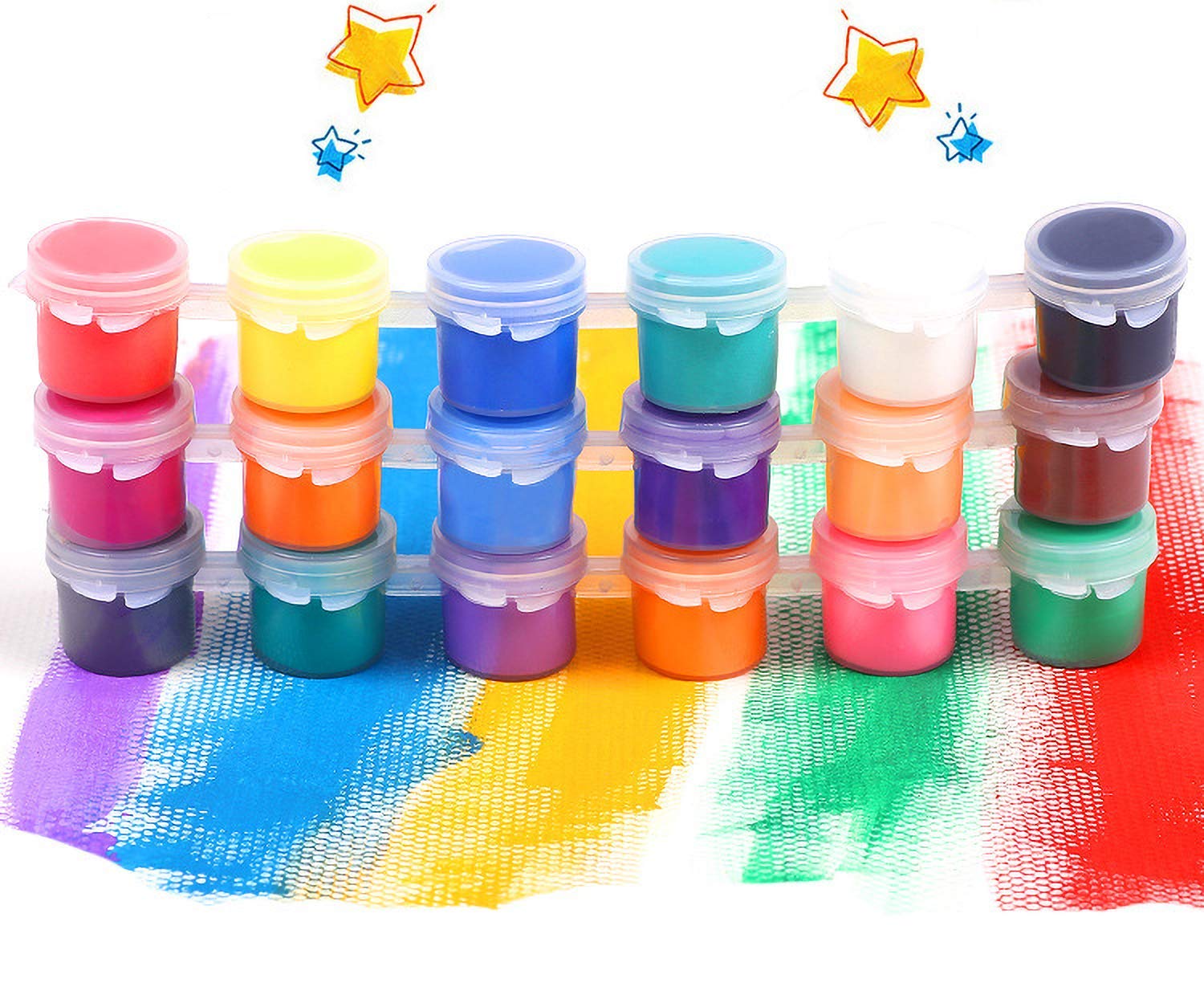 Lip Scrub Containers 30pcs 3ml Empty Paint Strips Paint Cup Pots Clear ...