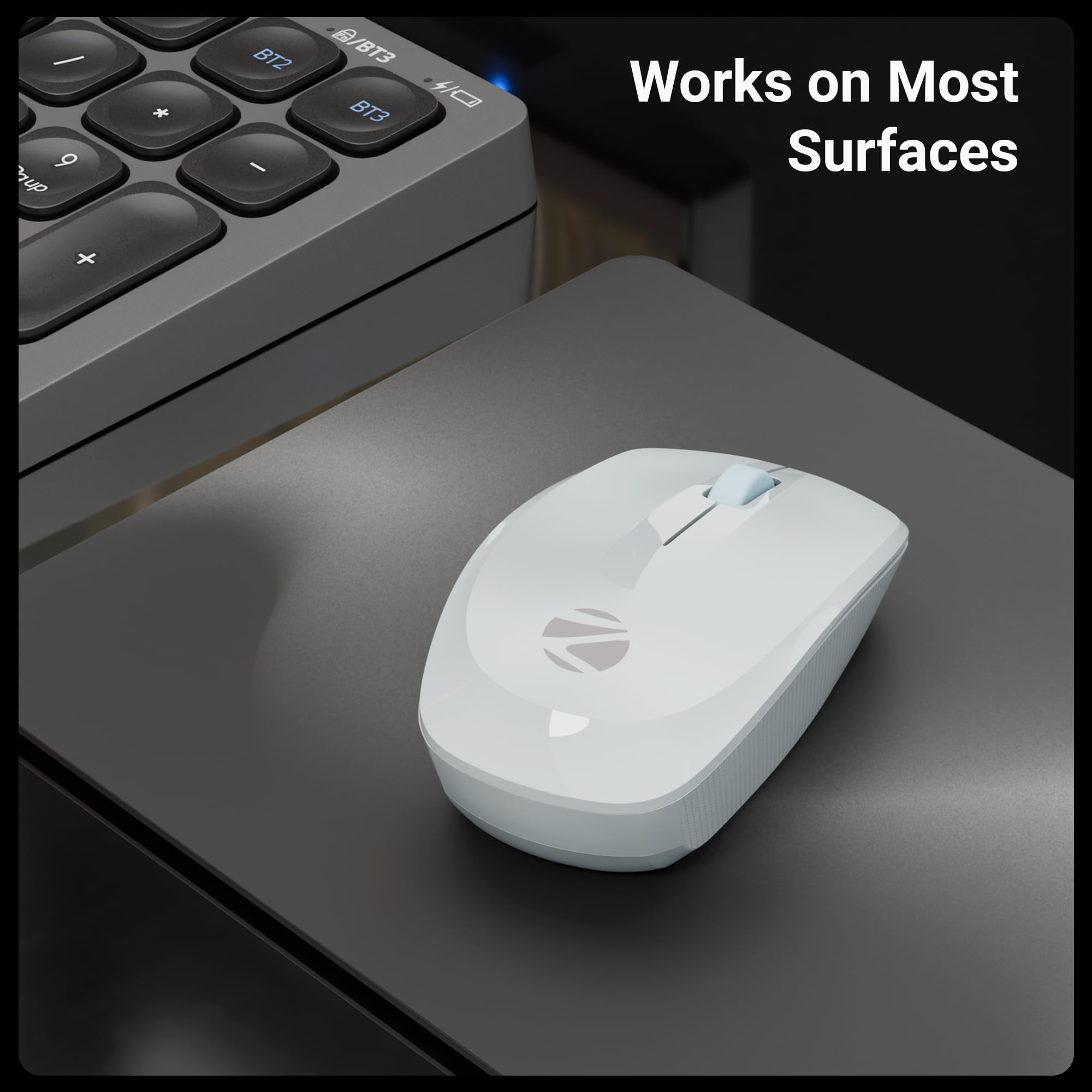 Zebronics FreeGo Wireless Mouse - Grey -6