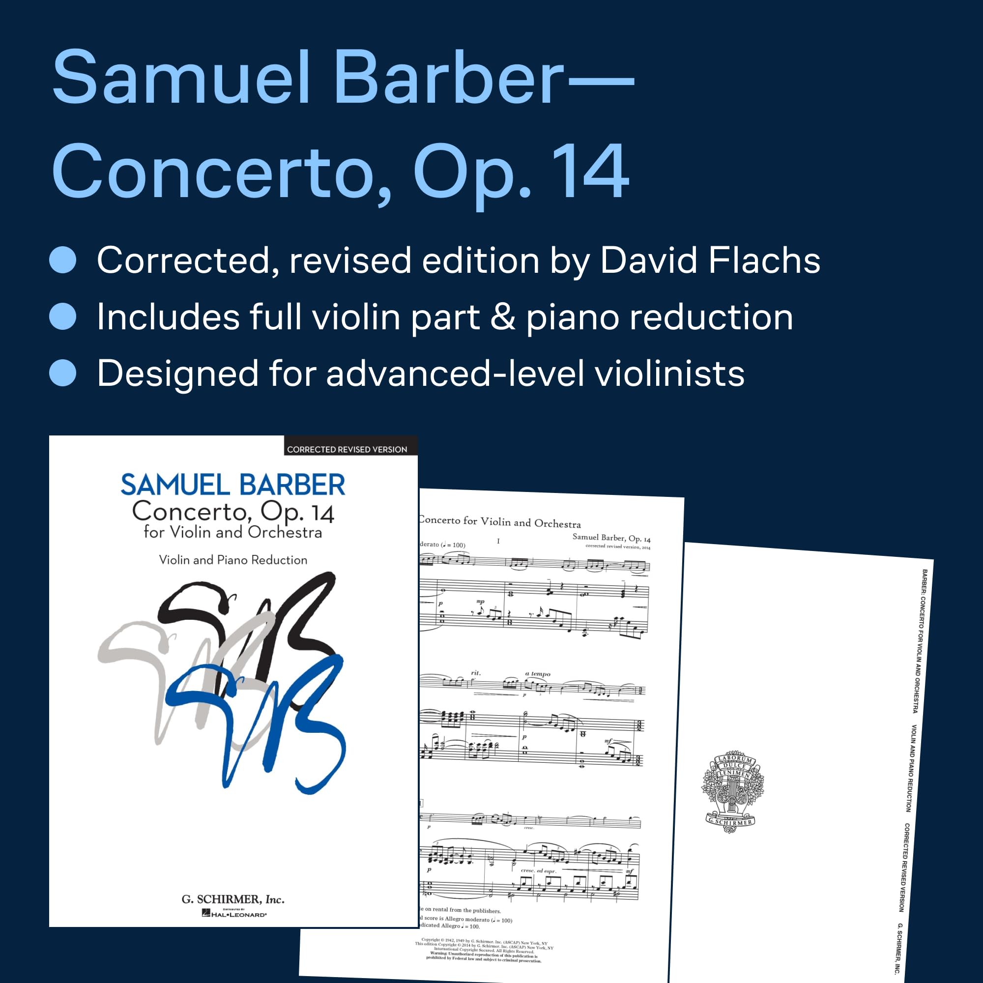 Concerto: Violin and Piano Reduction