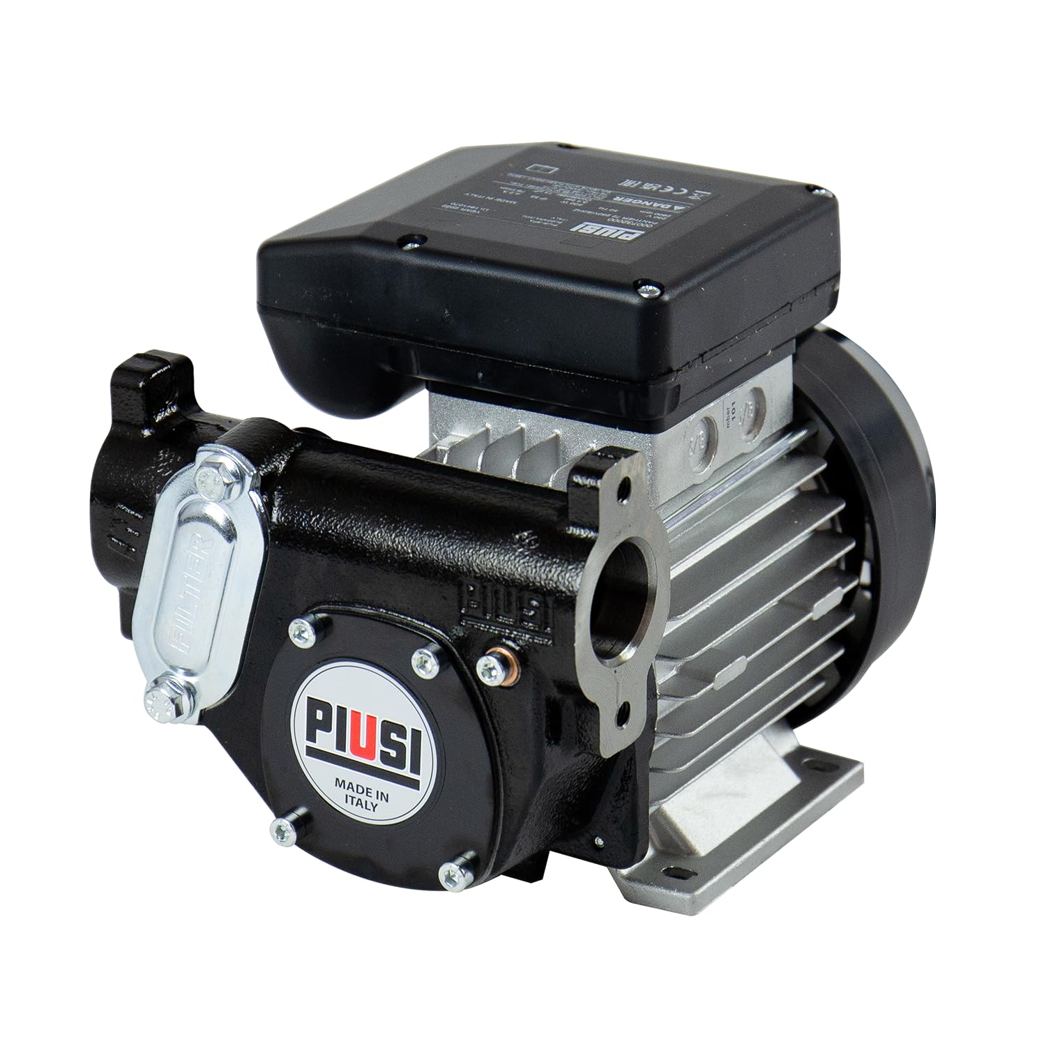 PIUSI Bomba Eléctrica Autocebante para Diésel, Caudal 56 l/min, Alimentación 230V/60Hz, Operación Continua, Conexión 1" BSP, Válvula de Bypass Integrada | Panther 56 000731000