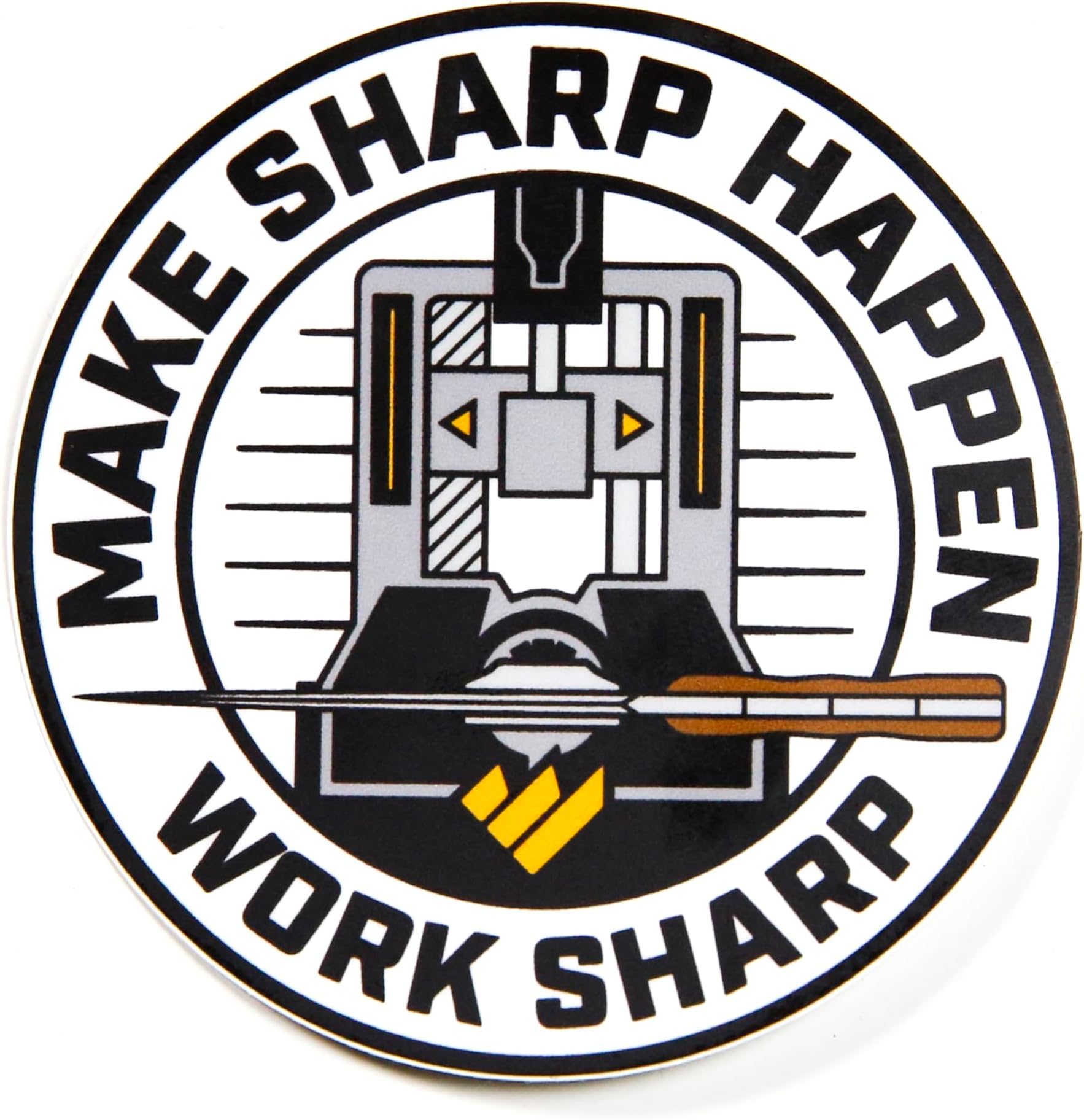 Knife Sharpening Sticker, Water Bottle Vinyl Sticker
