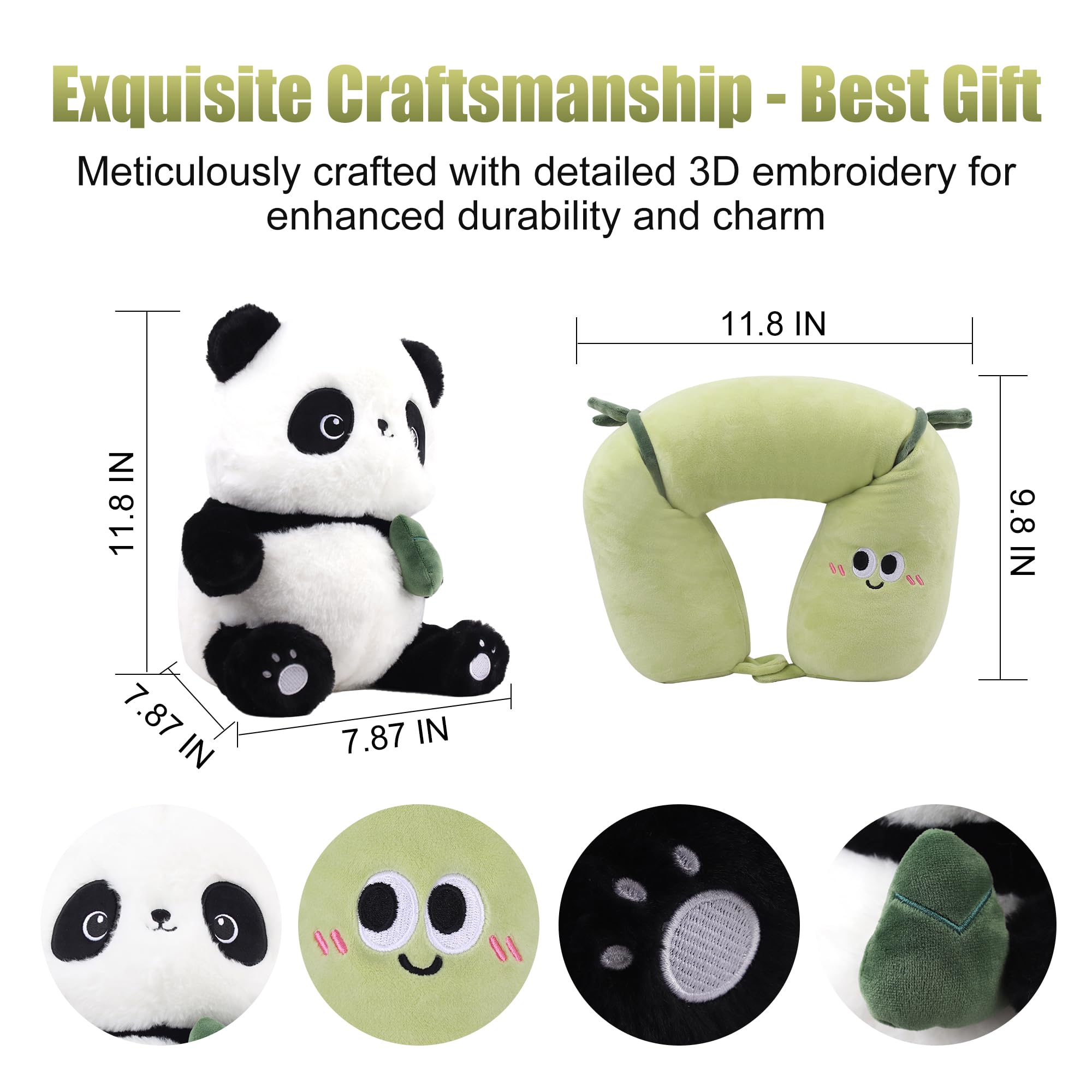 Amazon.com: SKYTRAX COMF 3 in 1 Deformable Panda Travel Pillow