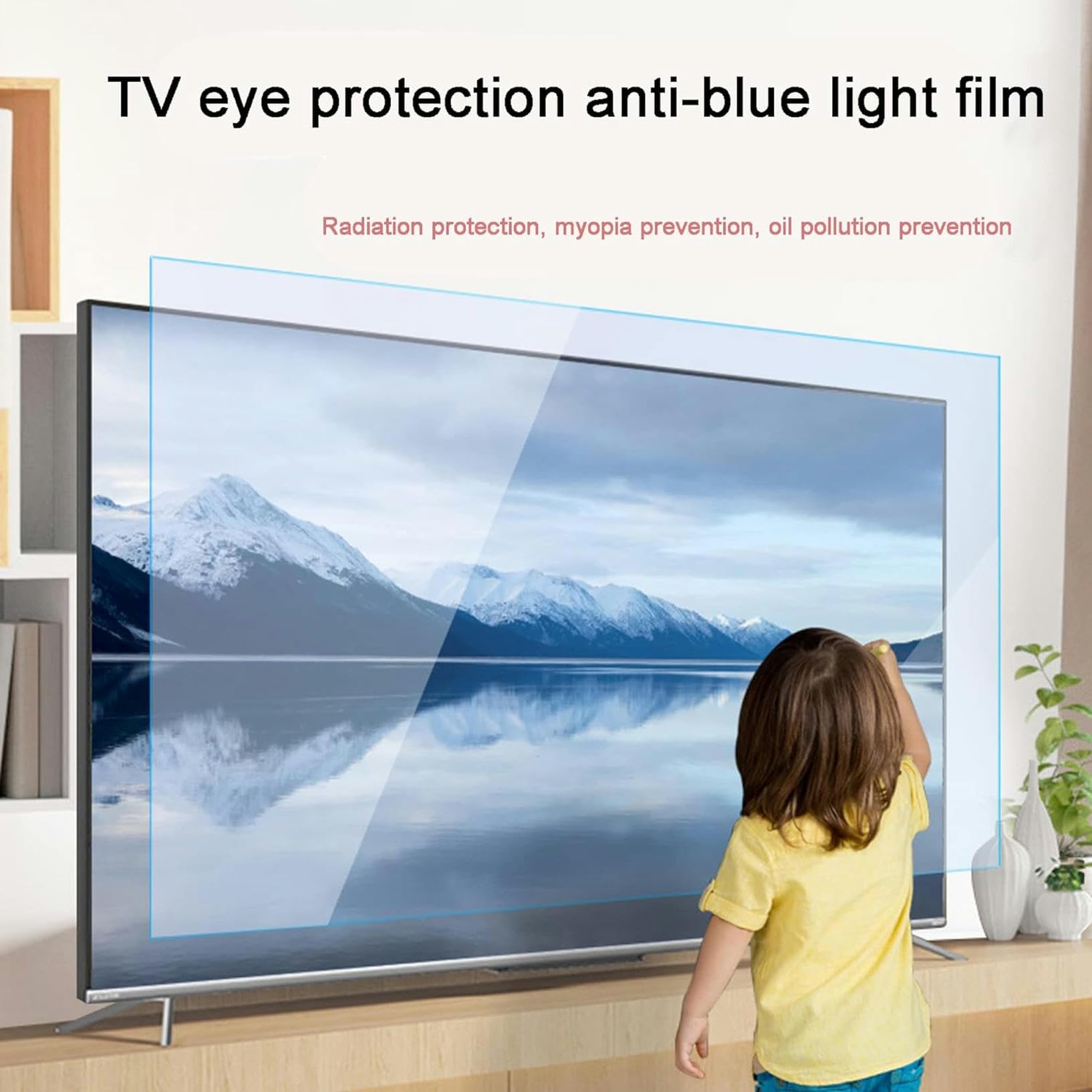 Protector De Pantalla Mate Antirreflejos para Televisores De 50 Pulgadas, Bloquea La Luz Azul Dañina, Protege Tus Ojos Y Te Ayuda A Dormir Mejor, 50 Pulgadas