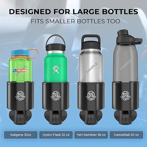 Miniatura 3 de Expansor y adaptador para portavasos de automóvil para botellas grandes, compatible con botellas HydroFlask, Nalgene, Yeti, Camelbak y Klean