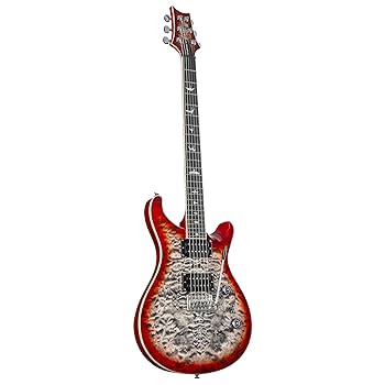 Amazon.com: PRS SE Custom 24-08 Quilt, Charcoal Cherry Burst