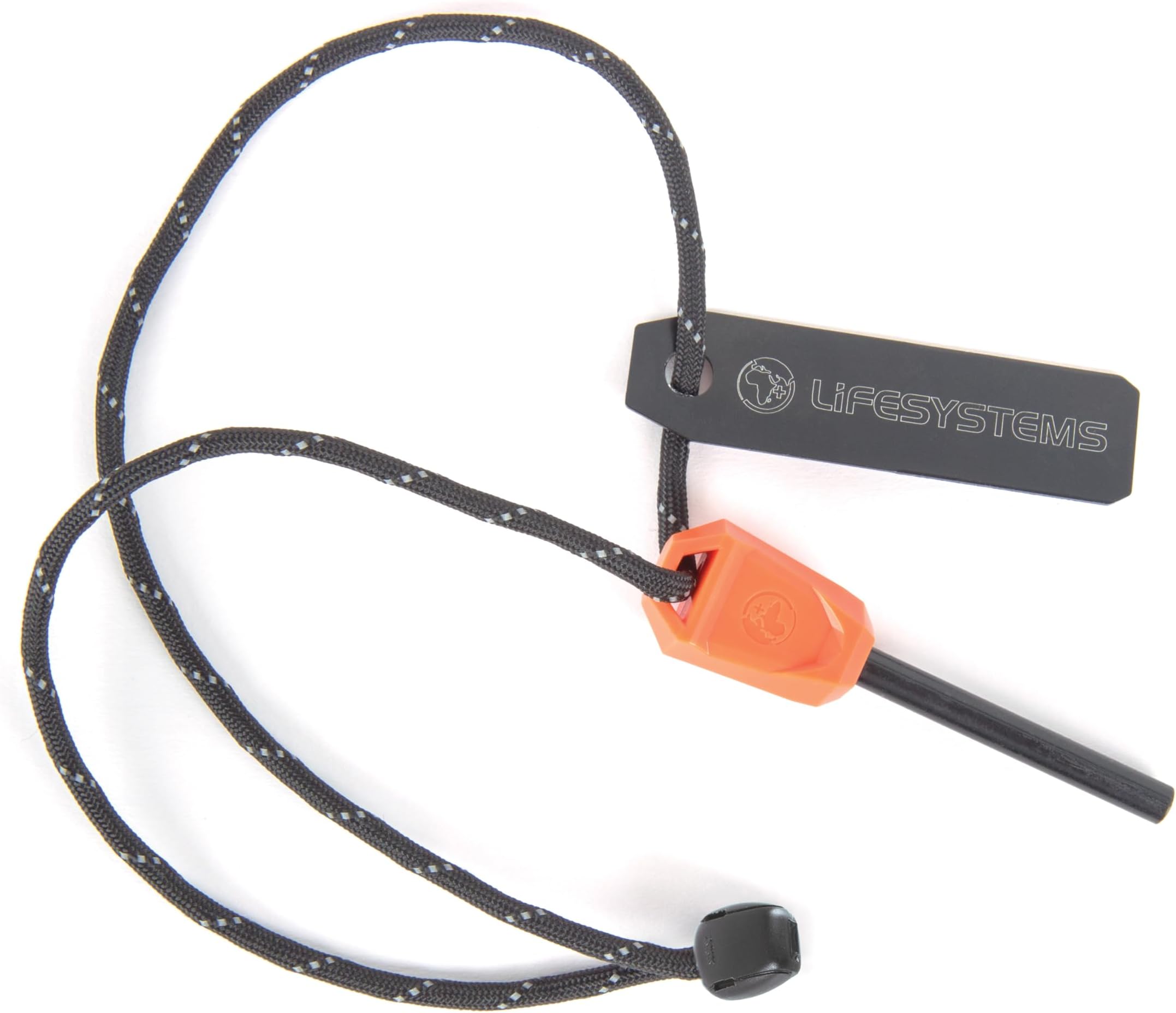 LifesystemsCompact Ferro Rod Fire Starter with Easy Grip, Survival Fire Steel Ferrocerium Stick with Striker