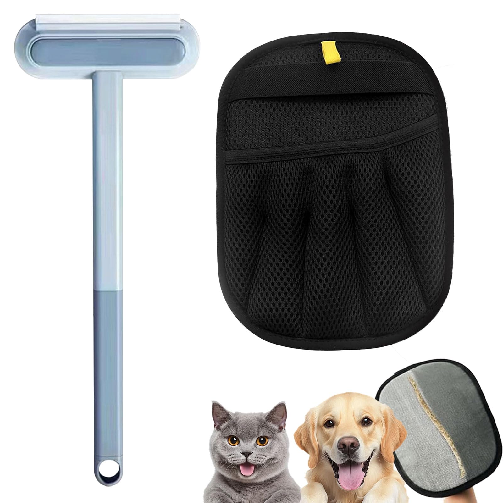 1 Stück Fellmagnet +3 in 1 Pet Hair Remover, Fell Magnet Handschuh, Yomi Pet Handschuh, Tierhaarentfernungshandschuh, Pet Grooming Gloves, Geeignet Für Sofas, Bettwäsche, Kleidung, Grooming Gloves