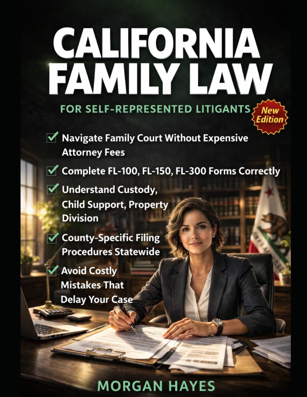 California Family Law for Self-Represented Litigants: Custody, Child Support, Divorce & Court Filings Step-by-Step Guide: Complete DIY Legal Guide to ... & Self-Representation Without an Attorney