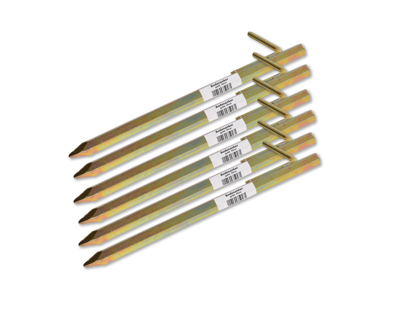 Bodenanker Heringe 30cm -K&B Vertrieb- Erdnagel Erdanker Erdspieß Bauanker Nagel Zelt Zelthering 303 (15 Stück)