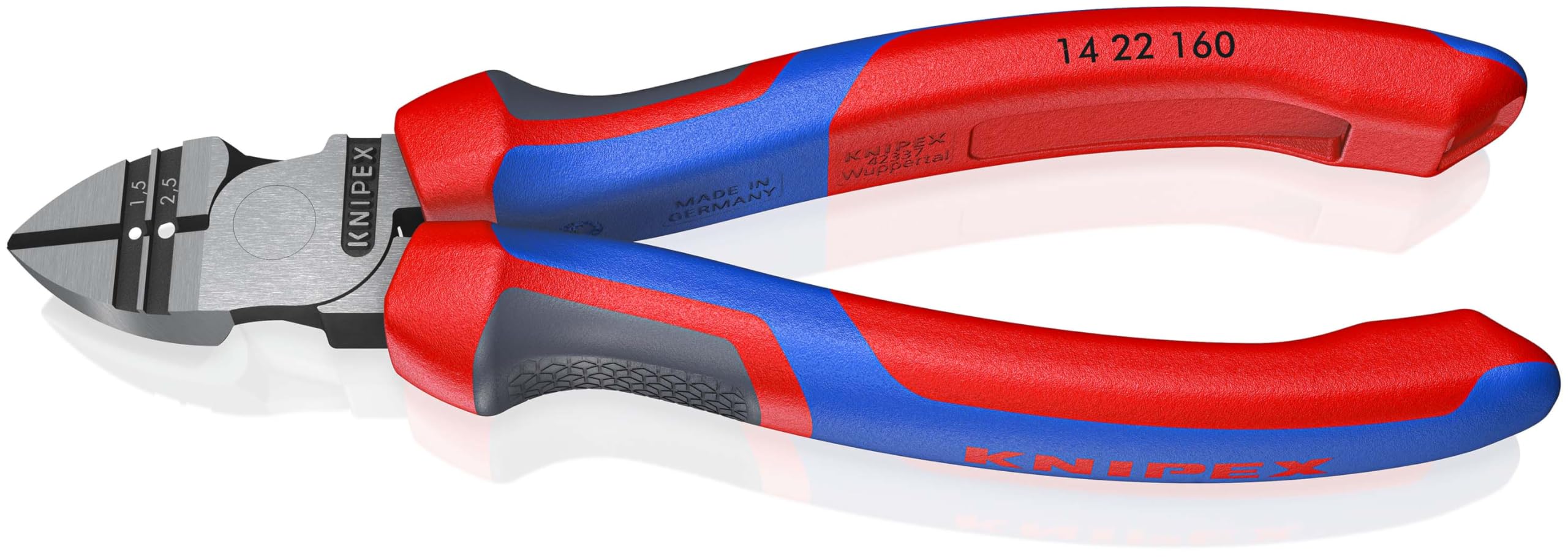 Knipex Pince à dénuder coupante de côté avec poignées comfortables 160 mm, 14 22 160