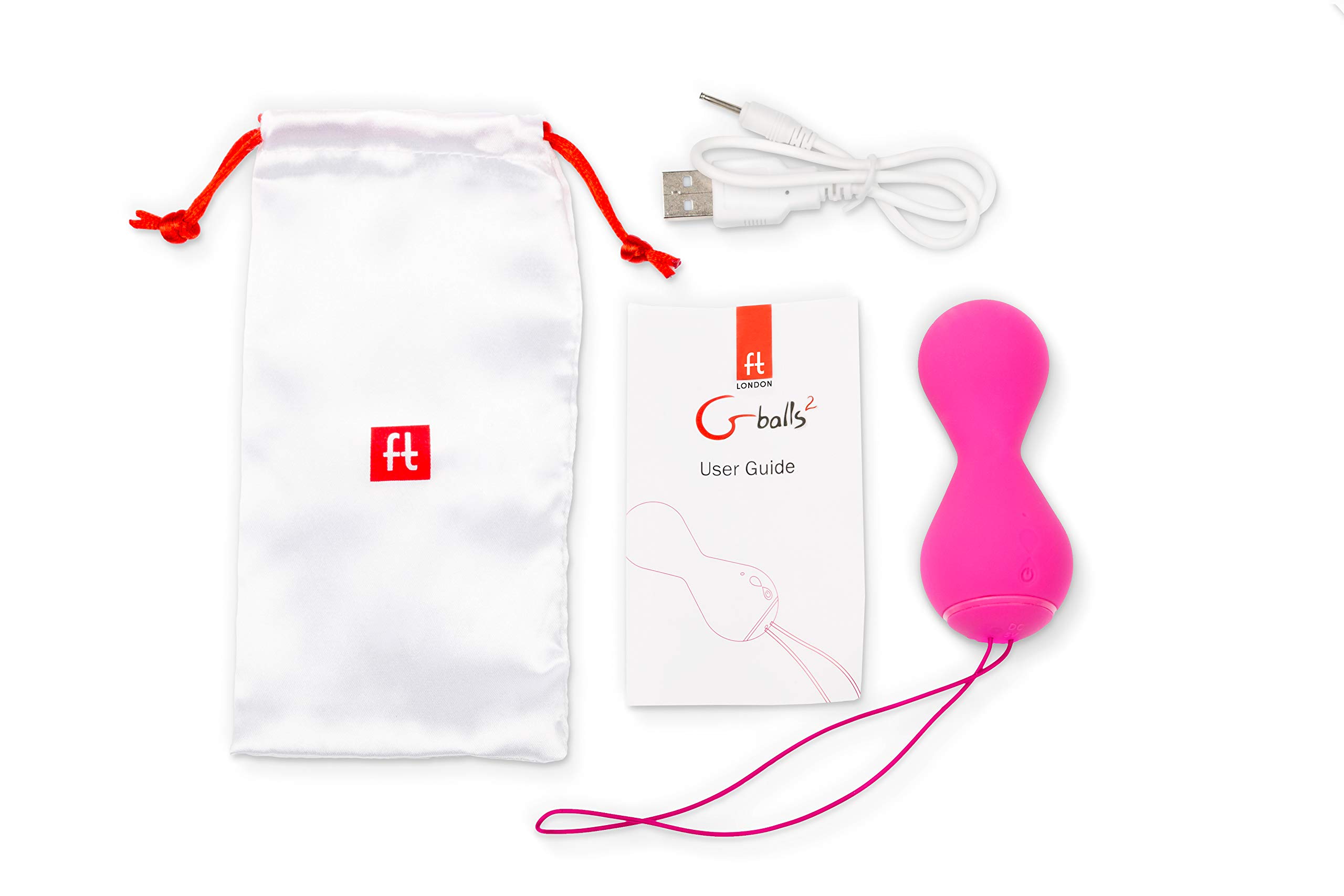Funtoys G Vibe Petalo Rosa Palloni2 Kegal Bolas di ejercicio con aplicación móvil
