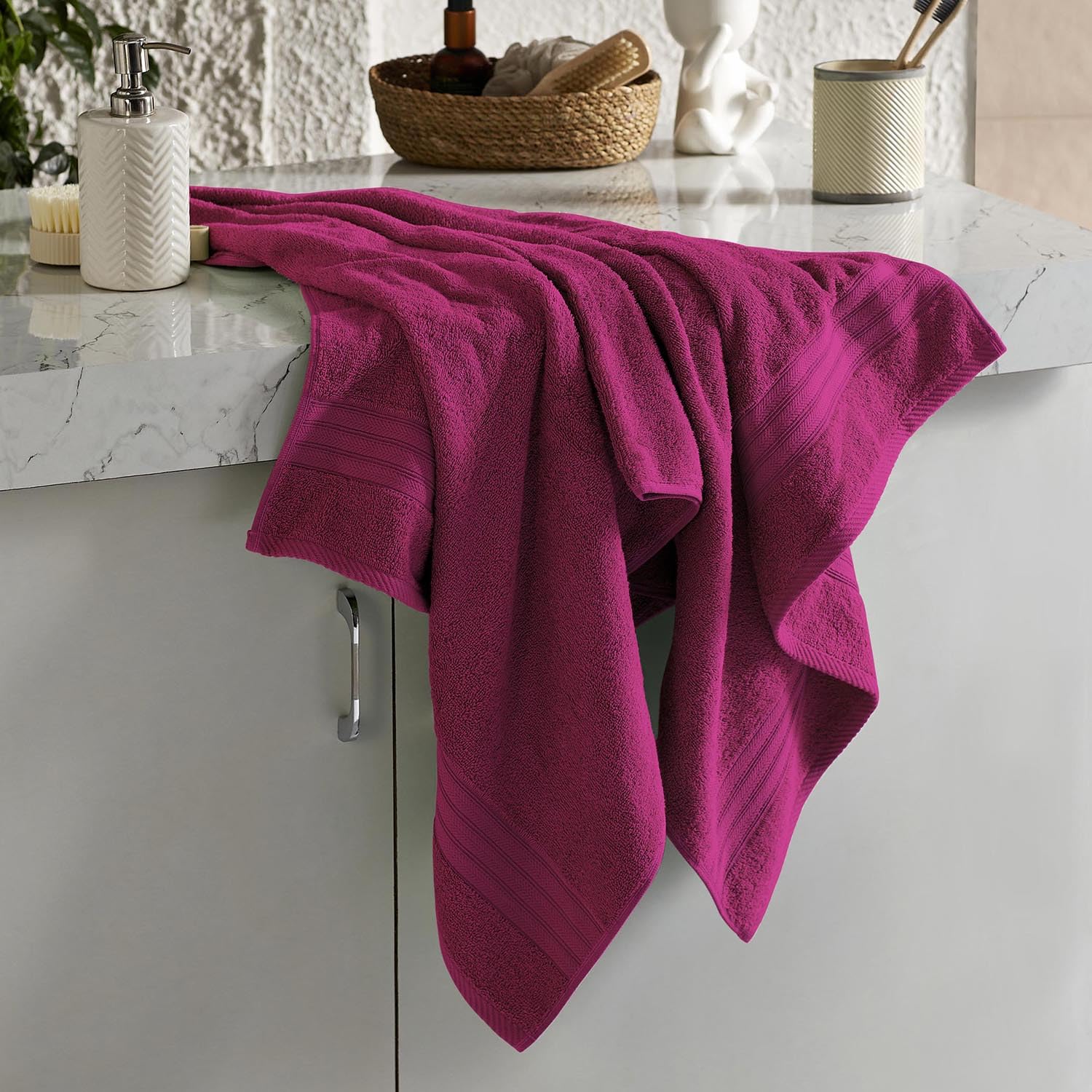 Layers 100% Cotton Bath Towels - Soft & Absorbent -23