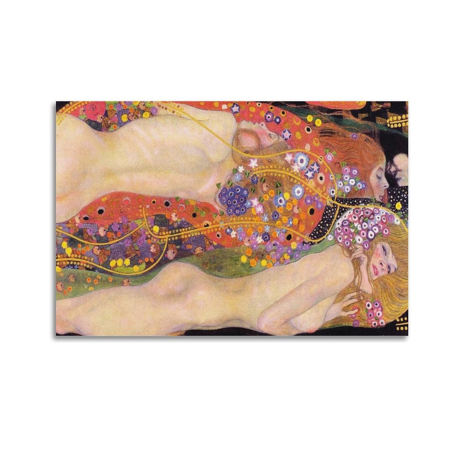 KANGZENG Gustav Klimt Painter Works (Water Serpents II) Art Posters Wall Art Bedroom Prints Home Decor Hanging Picture Canvas Paintings 24x36inch(60x90cm)