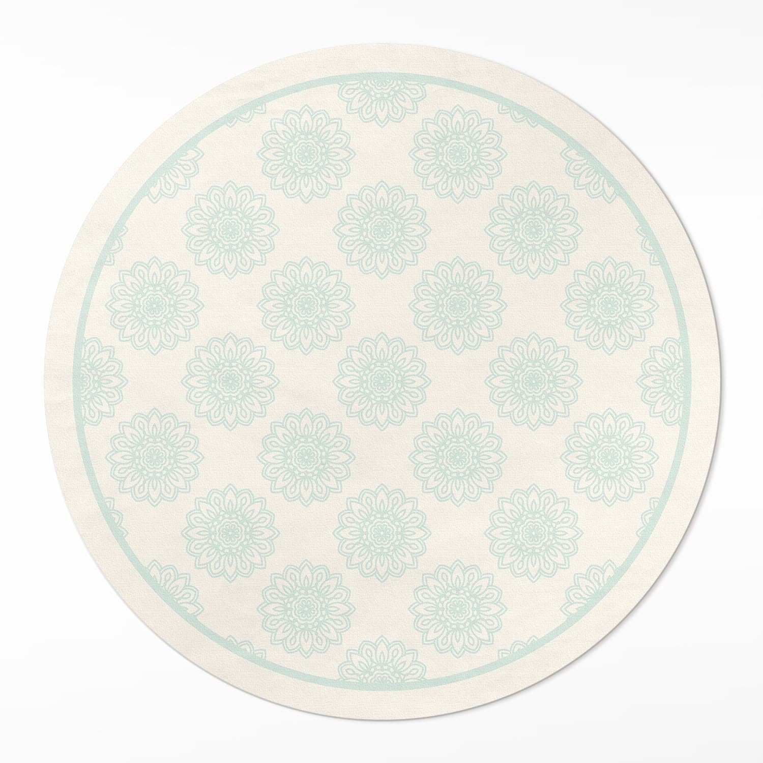 Tapis cuisine rond pvc résistant à la rayure et facile à nettoyer