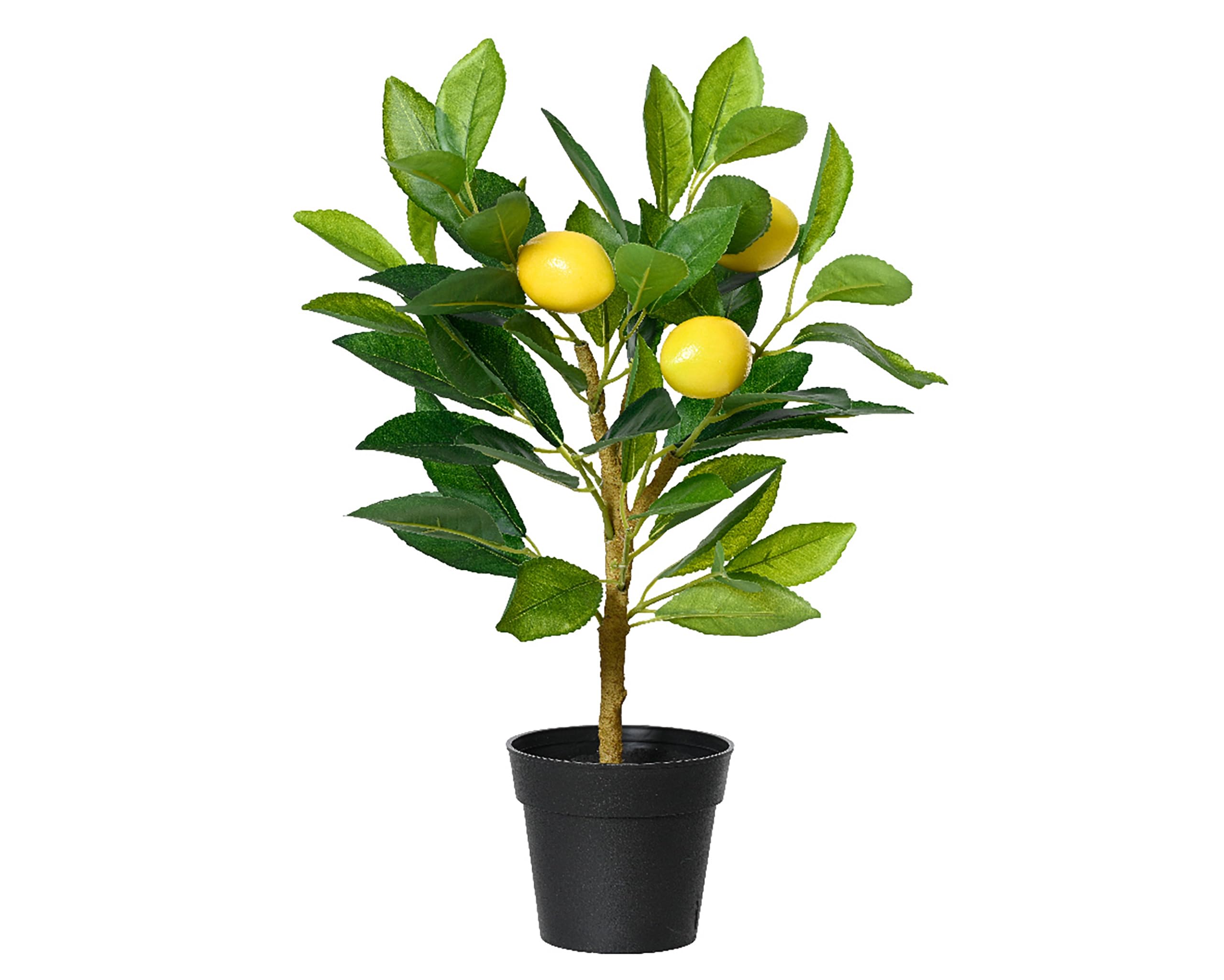 Citronnier artificiel en pot Decoris de 43 cm pour décoration printanière