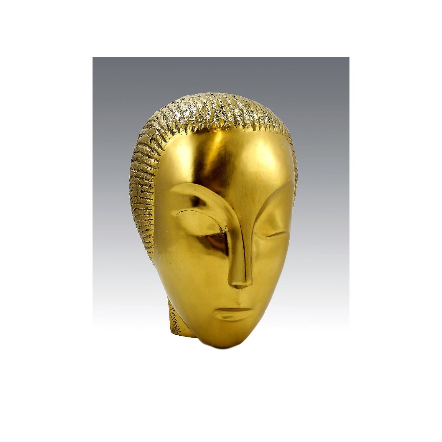 Ekershop moderne-motif : muse muse (endormi-constantin brâncusi signée) - sculpture en bronze - Bronze - or