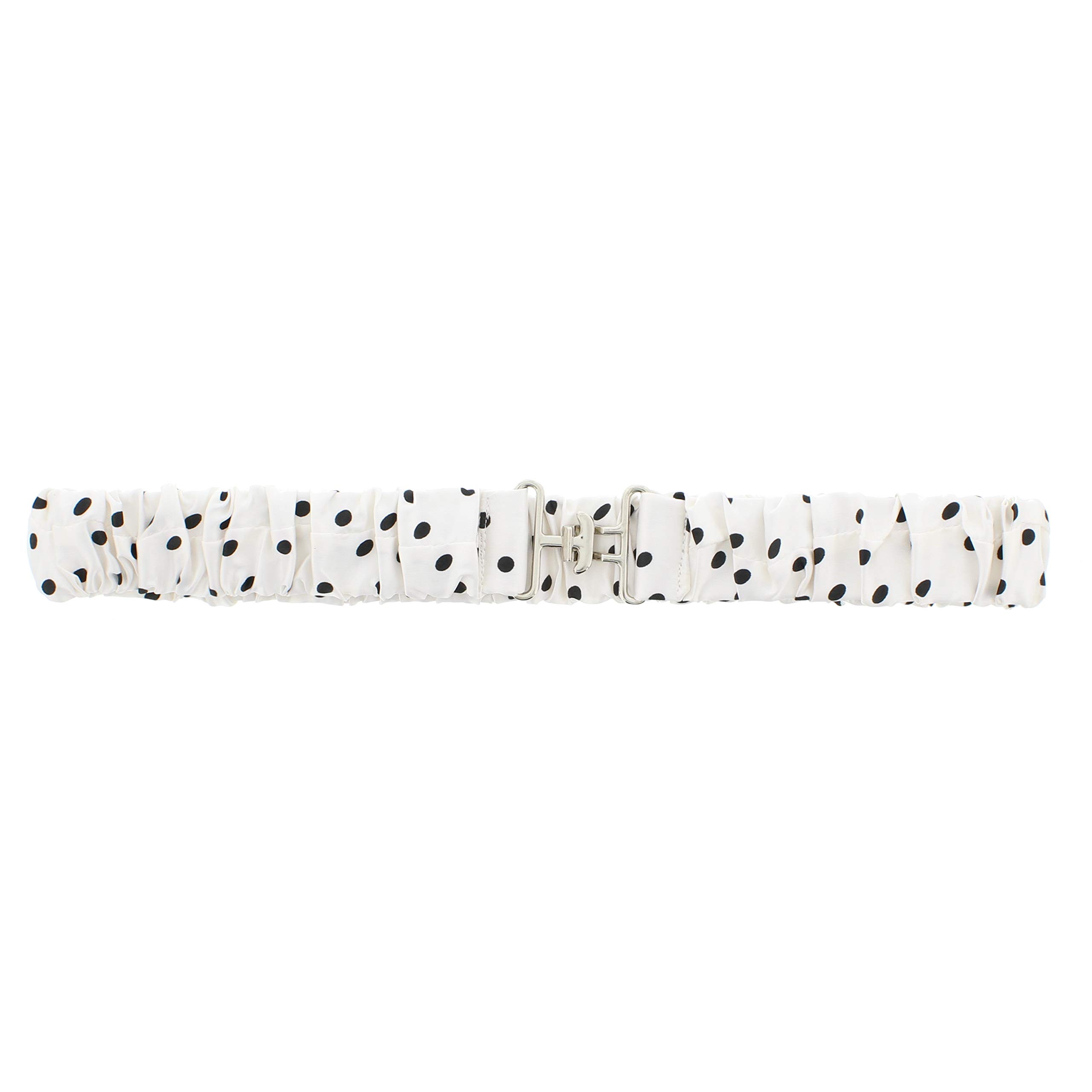 Zac's Alter Ego 4cm Elasticated Fashionable Retro Polka Dot Skinny Waist Belt