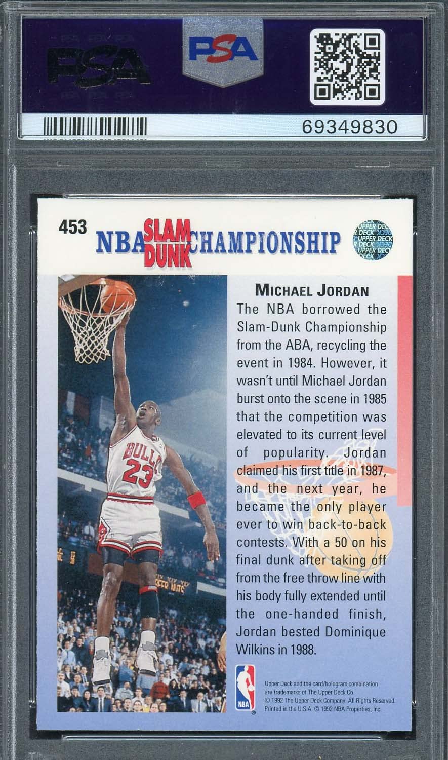 Amazon.com: Michael Jordan 1992 Upper Deck Champ 1987 & 1988 Card