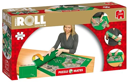Jumbo 17691 Tapete para enrollar Puzzles (hasta 3000 Piezas), Multicolor