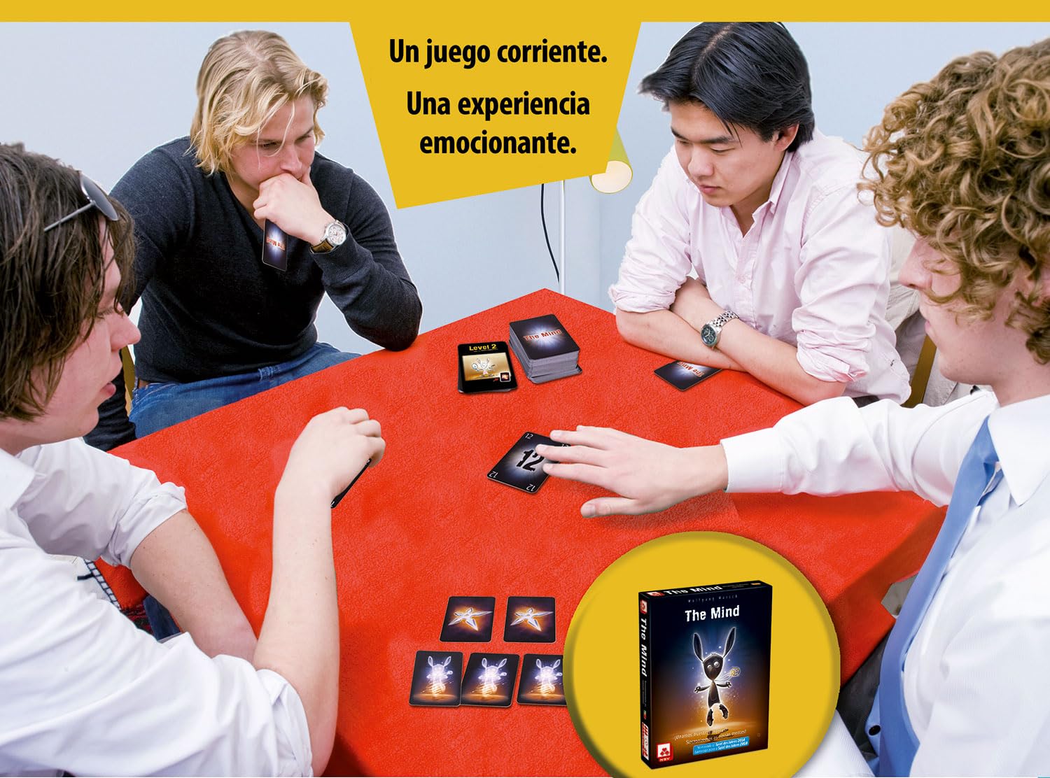 NSV The Mind Juego de Cartas Cooperativo Conecta tus mentes y desafía tus límites. Edición en Español.